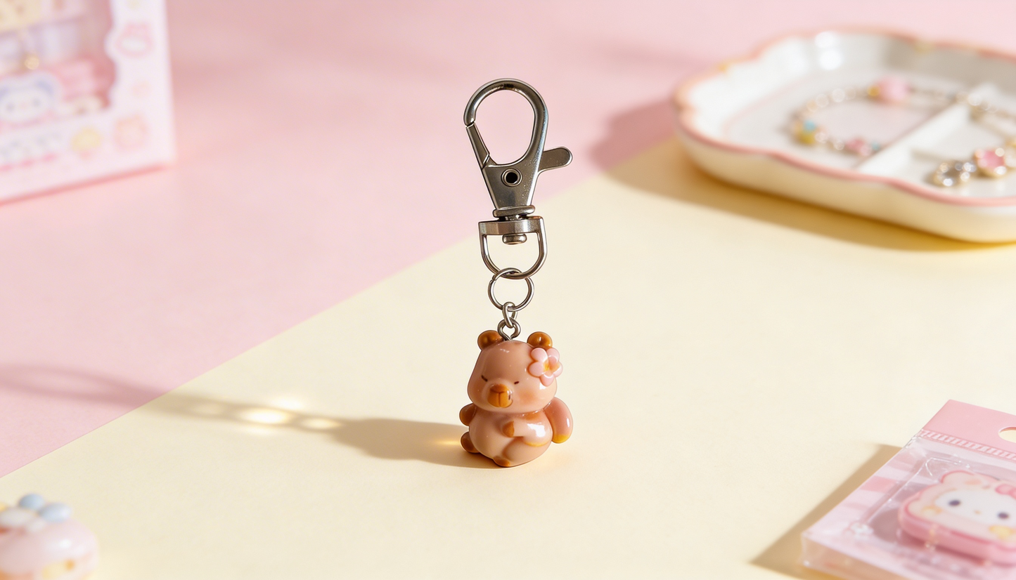 Cute capybara sleutelhanger