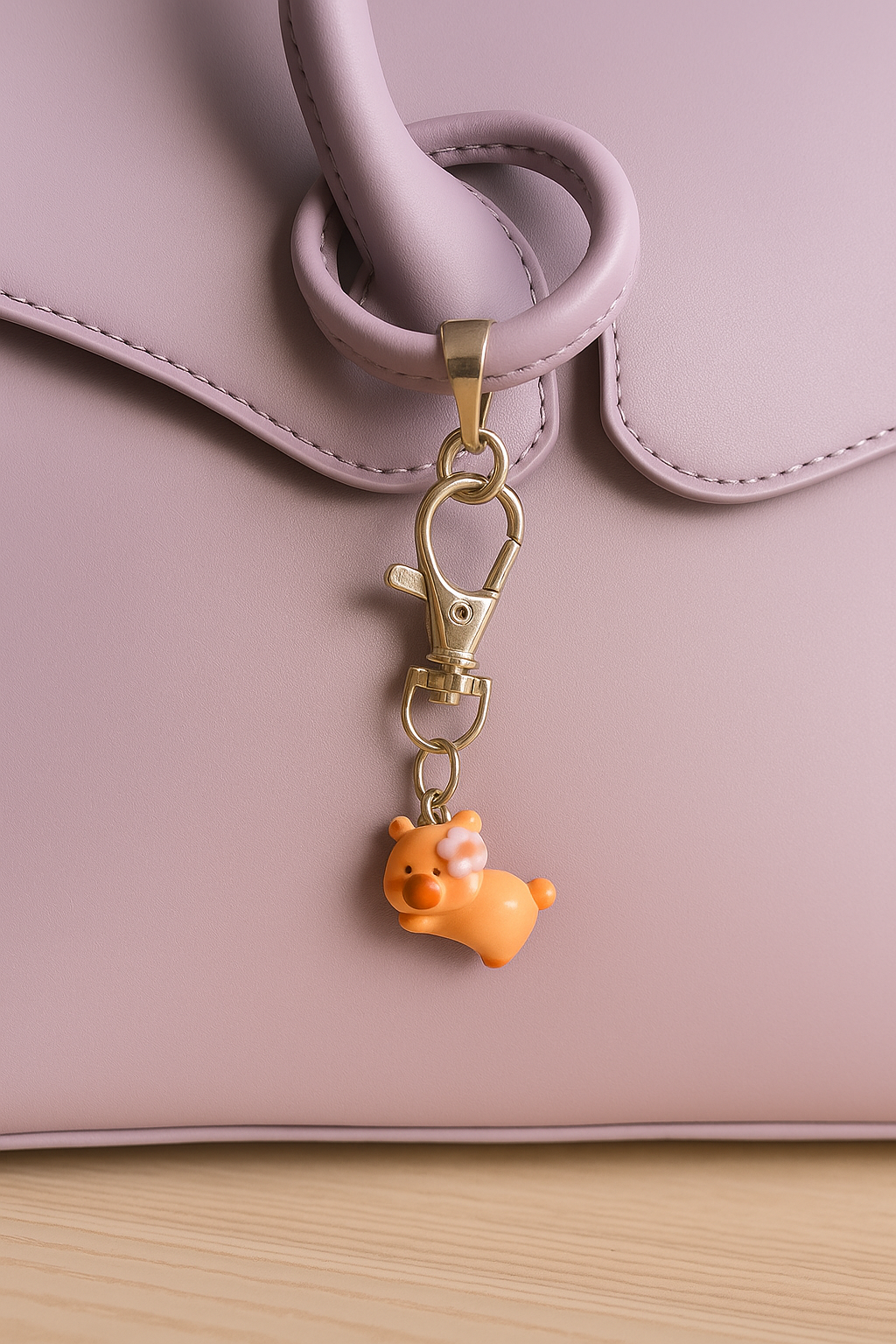 Cute capybara key ring